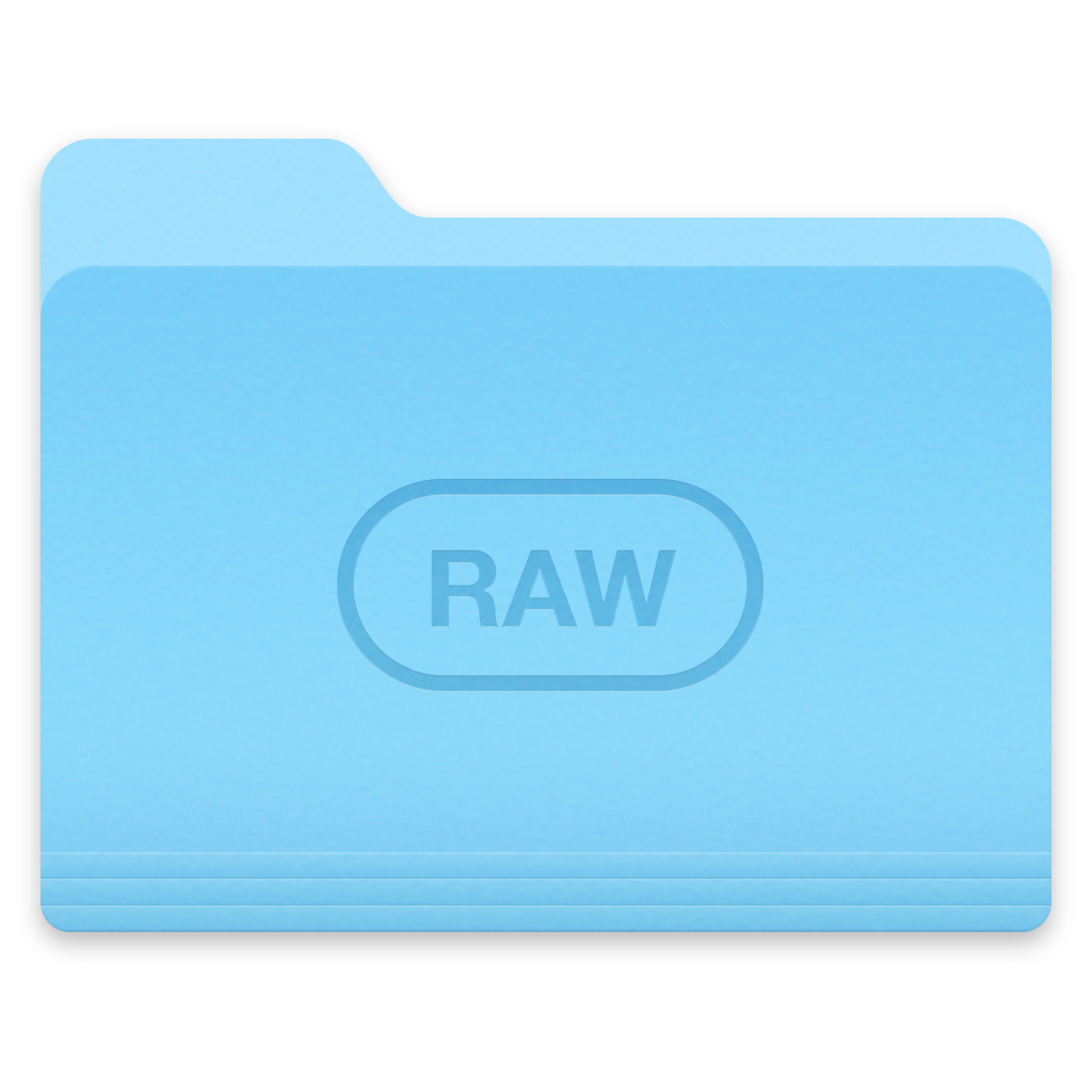 RAW custom folder icon for macOS