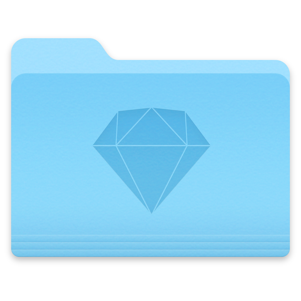 Sketch custom folder icon for macOS