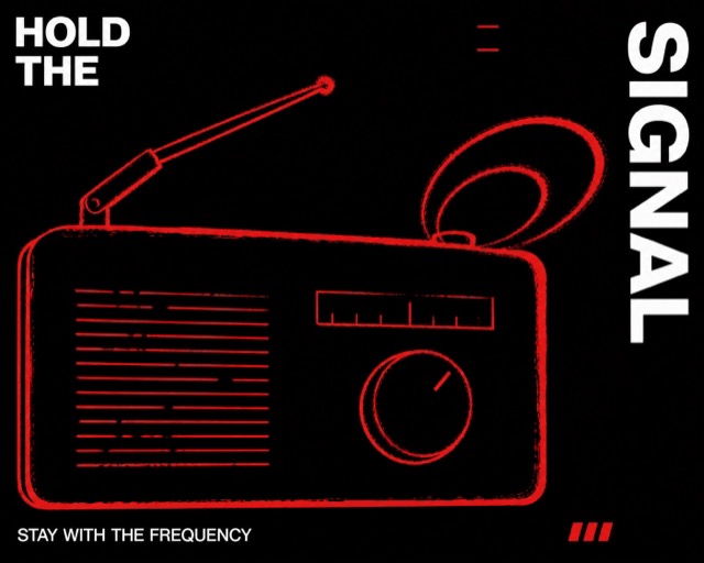 Signal Red Contour Poster preview