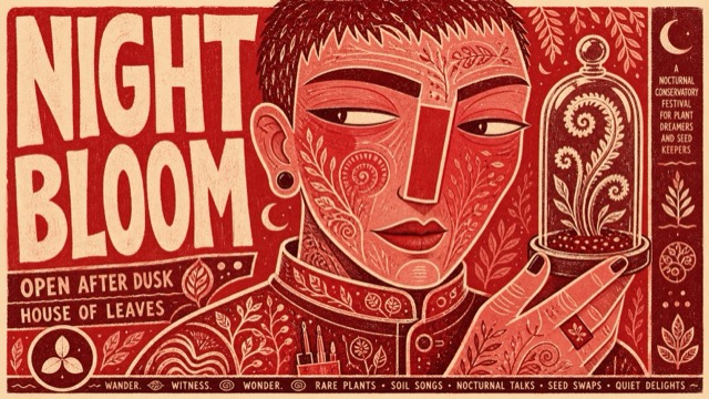 Vermilion Folk Screenprint Character Poster preview