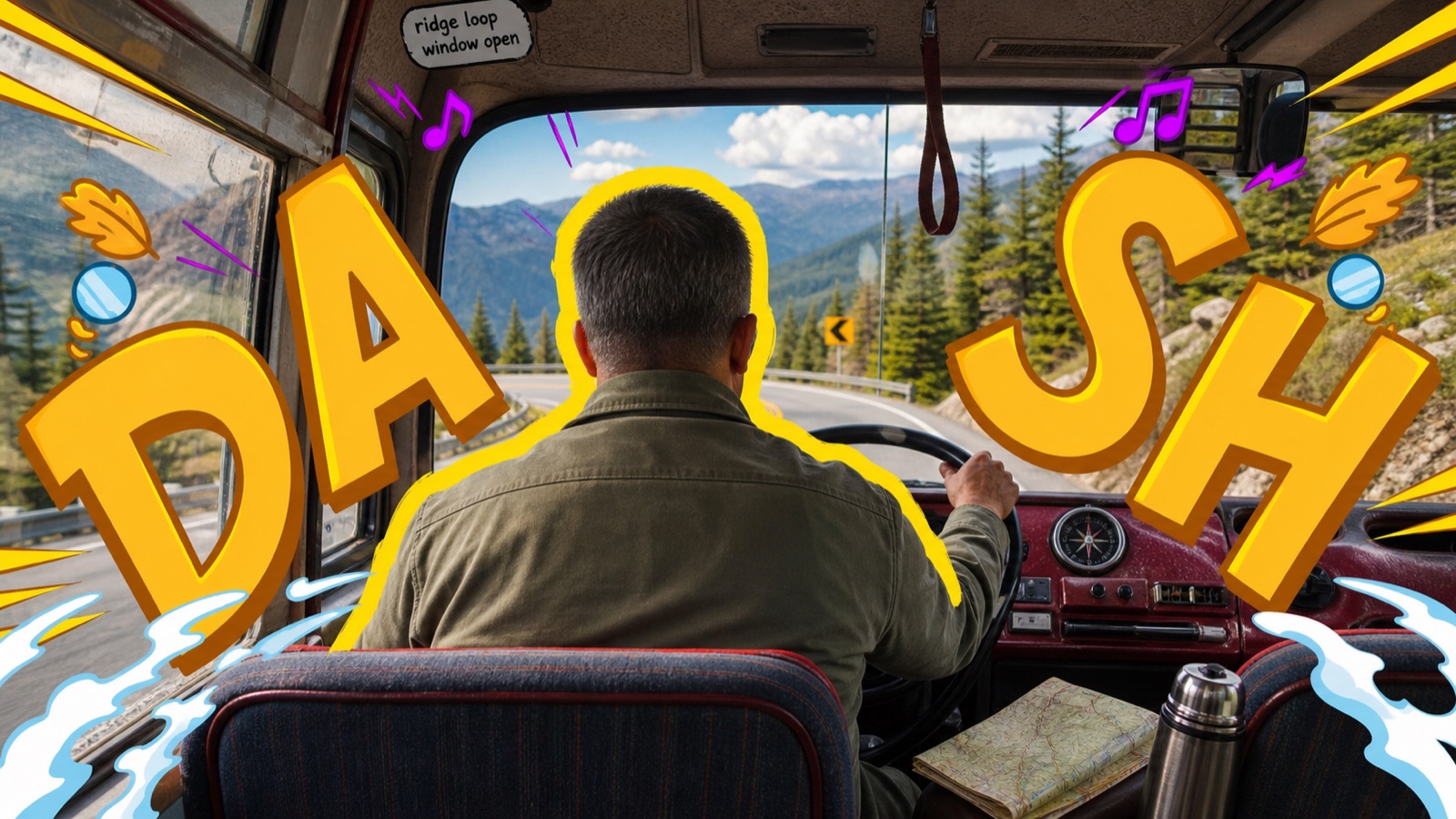 Backseat Transit Doodle Letter Poster Style