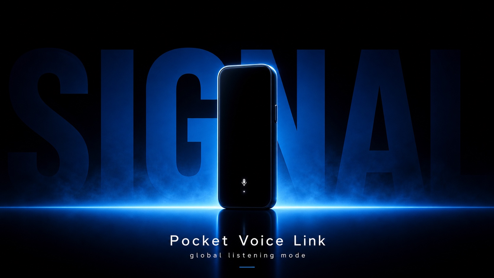 Electric Blue Silhouette Product Launch Style