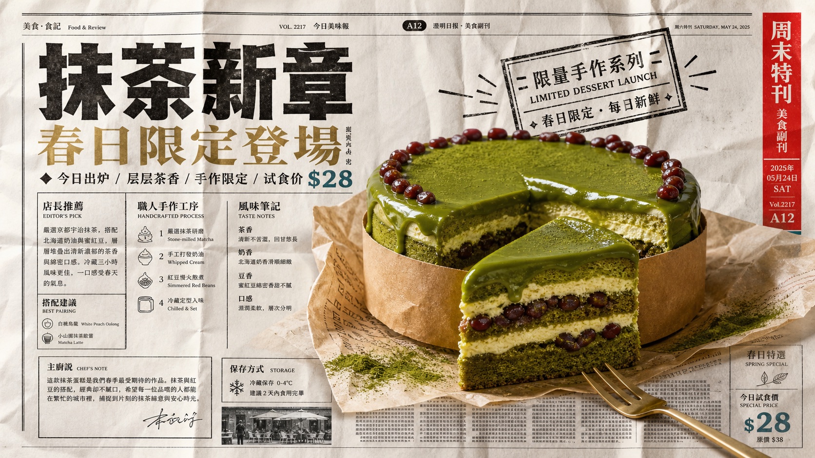 Folded Newspaper Product Ad Style