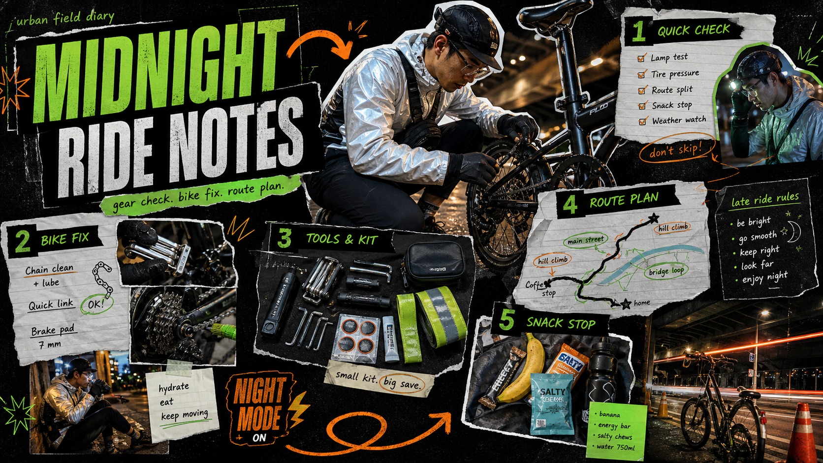 Neon Outdoor Diary Longform Collage Style