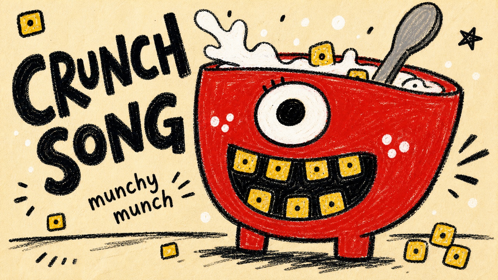 Rough Marker Monster Poster Style