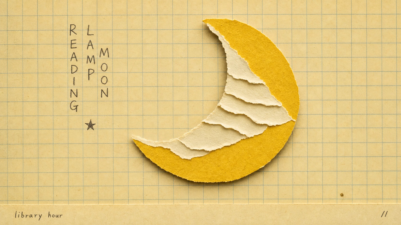 School Grid Paper Cutout Poster