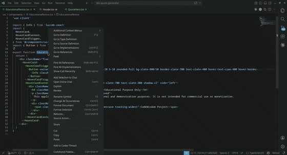 Move Function to File demo