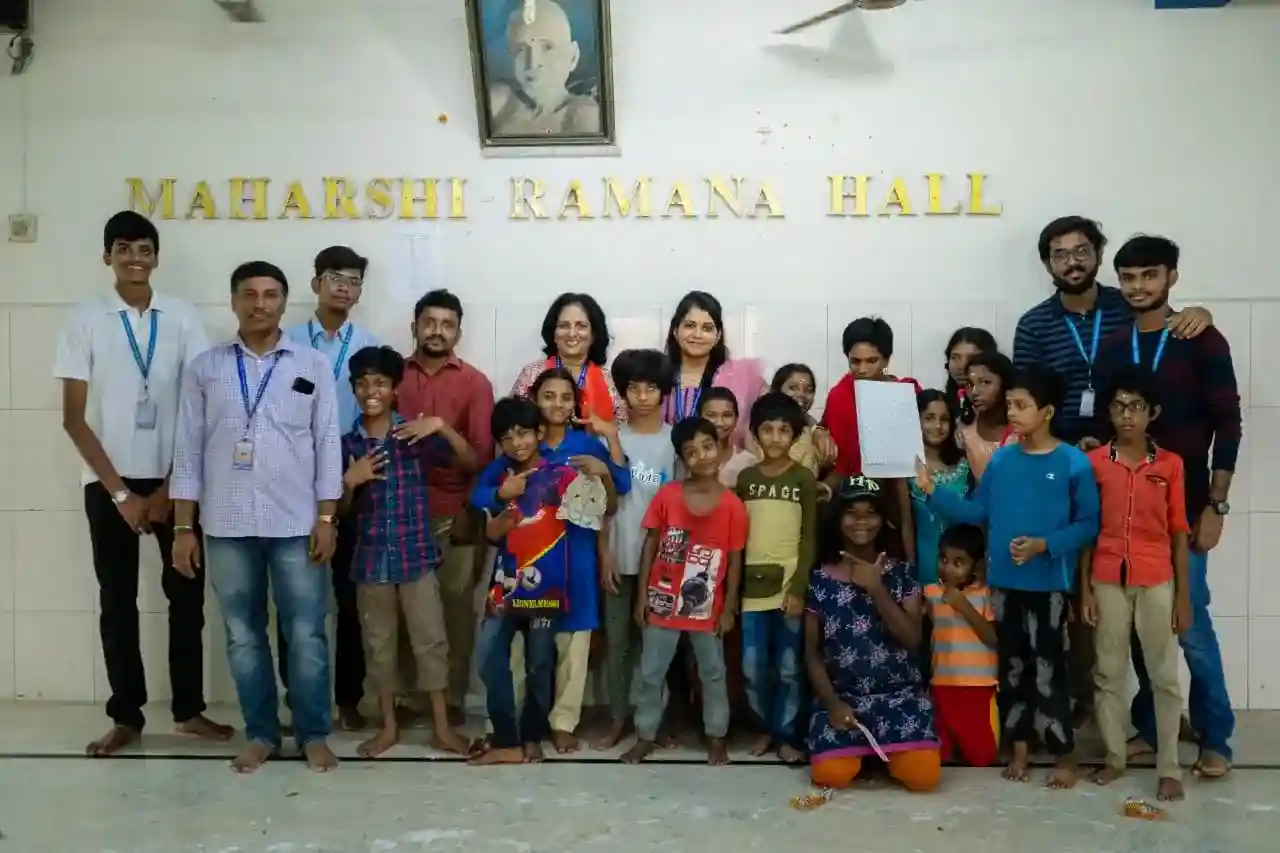 VIKASH PR SRMIST outreach helping orphans - 2022