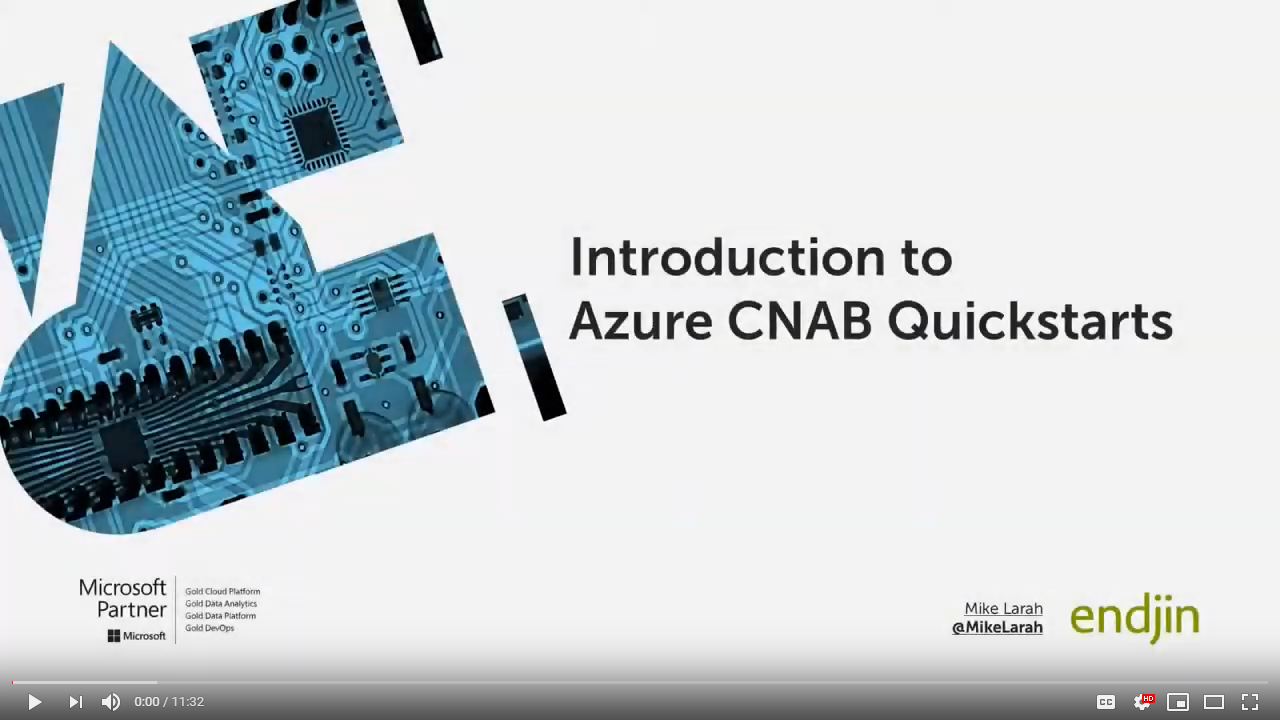 Introduction to Azure CNAB Quickstarts