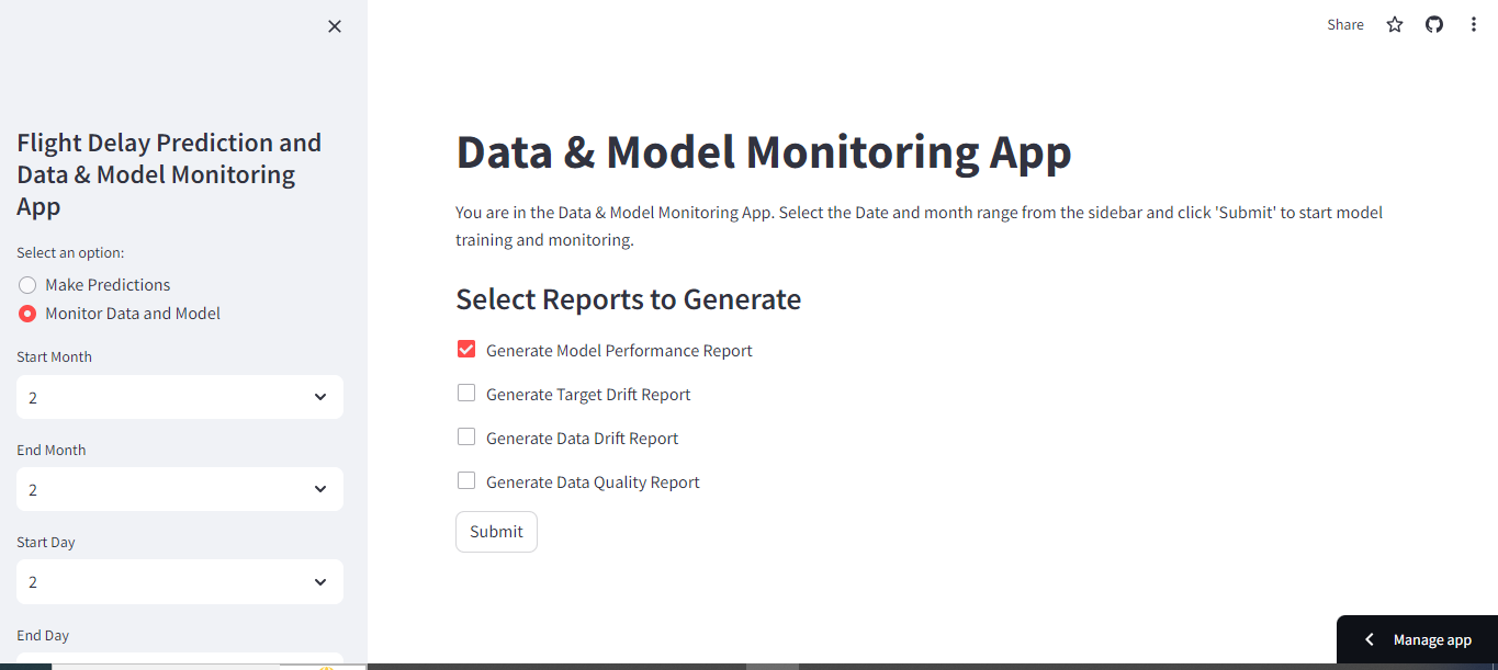 Monitor Data and Model