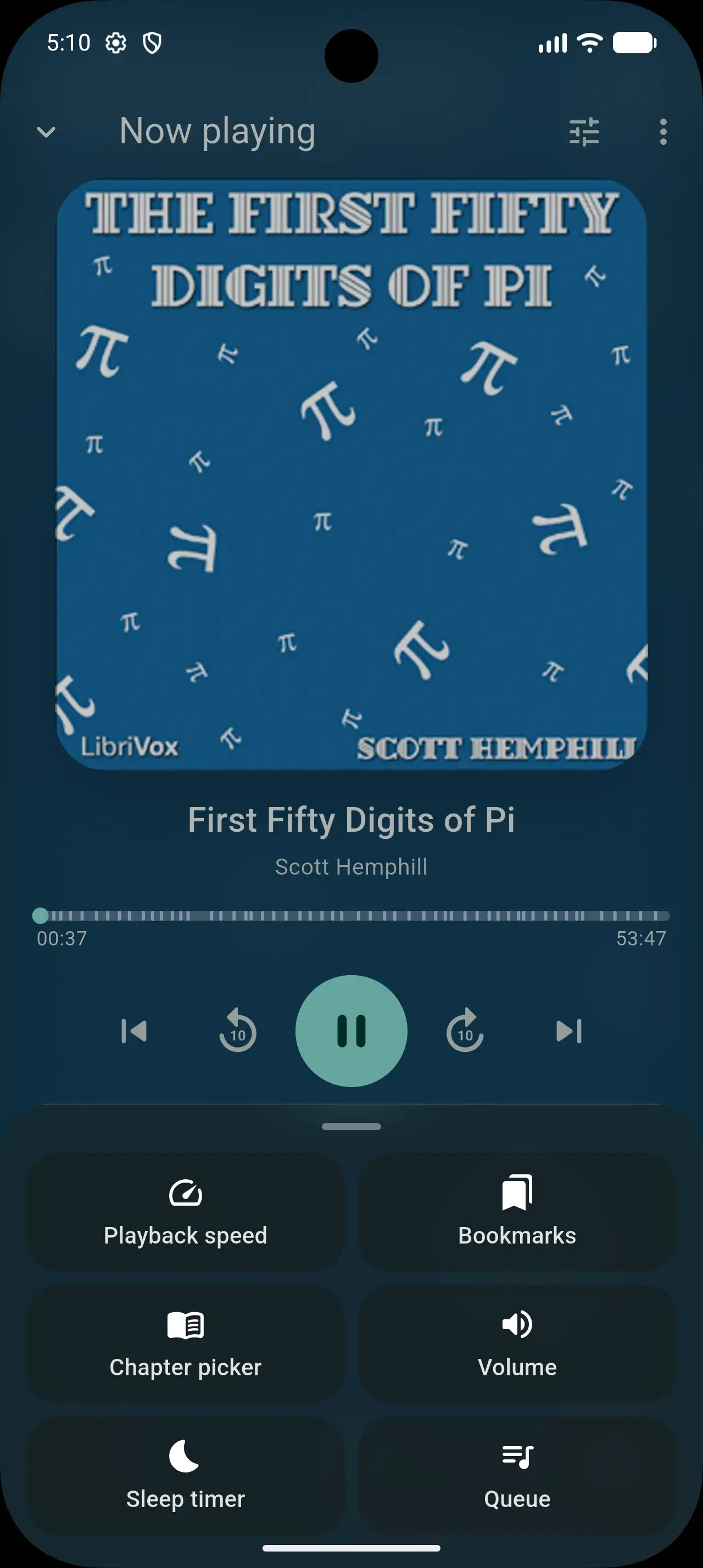 Mobile Player Minimalistic Menu