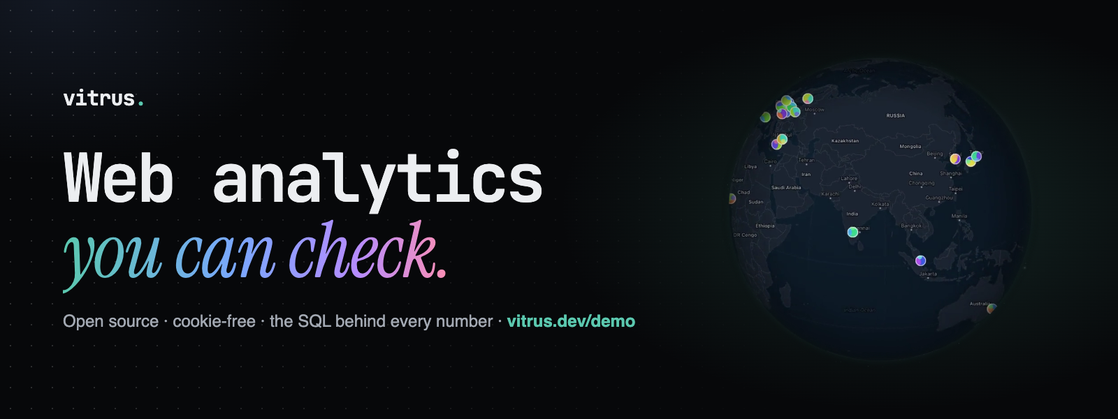 Vitrus — web analytics you can check