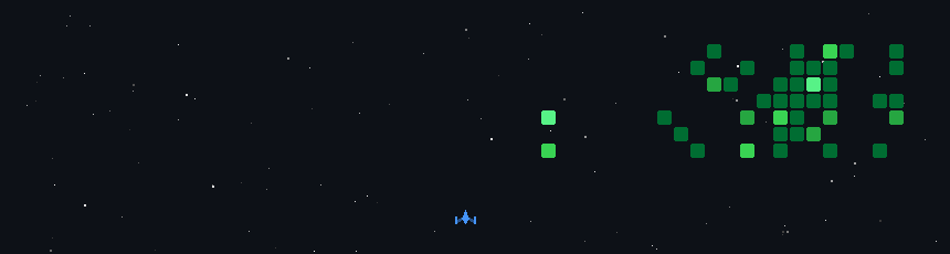 Space shooter contribution graph