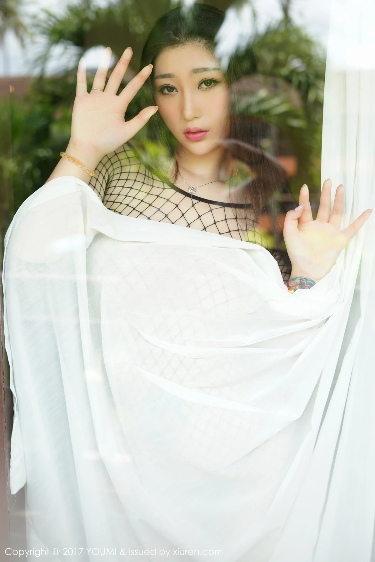 YouMi尤蜜荟 Vol.054_嫩模妲己_Toxic普吉岛旅拍黑丝连体渔网大尺度真空美乳诱惑写真46P - 1