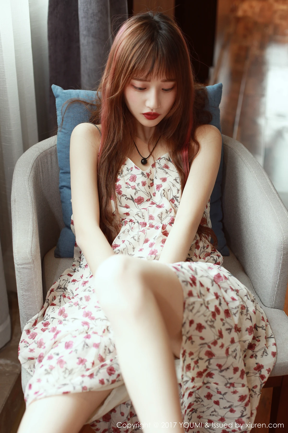 YouMi尤蜜荟 Vol.046_新人嫩模little贝壳居家白色蕾丝内衣秀白嫩肌肤性感写真50P - 1