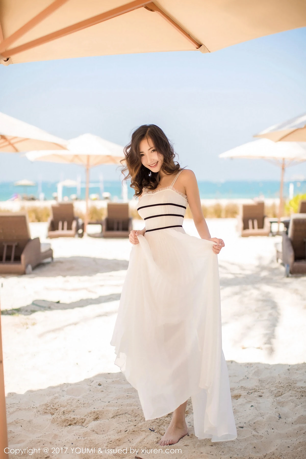 YouMi尤蜜荟 Vol.078_女神Yumi-尤美迪拜旅拍白色比基尼秀完美身材性感写真44P - 7