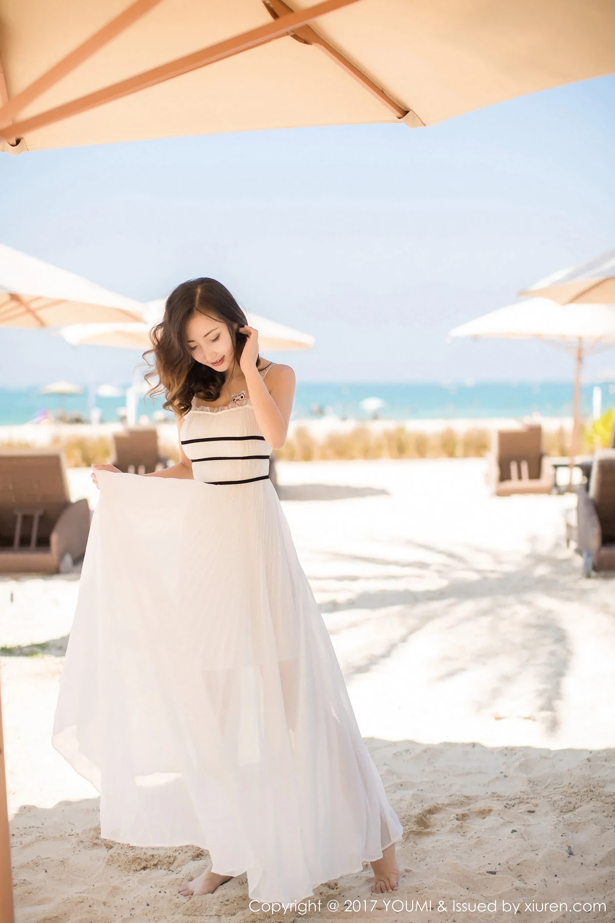 YouMi尤蜜荟 Vol.078_女神Yumi-尤美迪拜旅拍白色比基尼秀完美身材性感写真44P - 5
