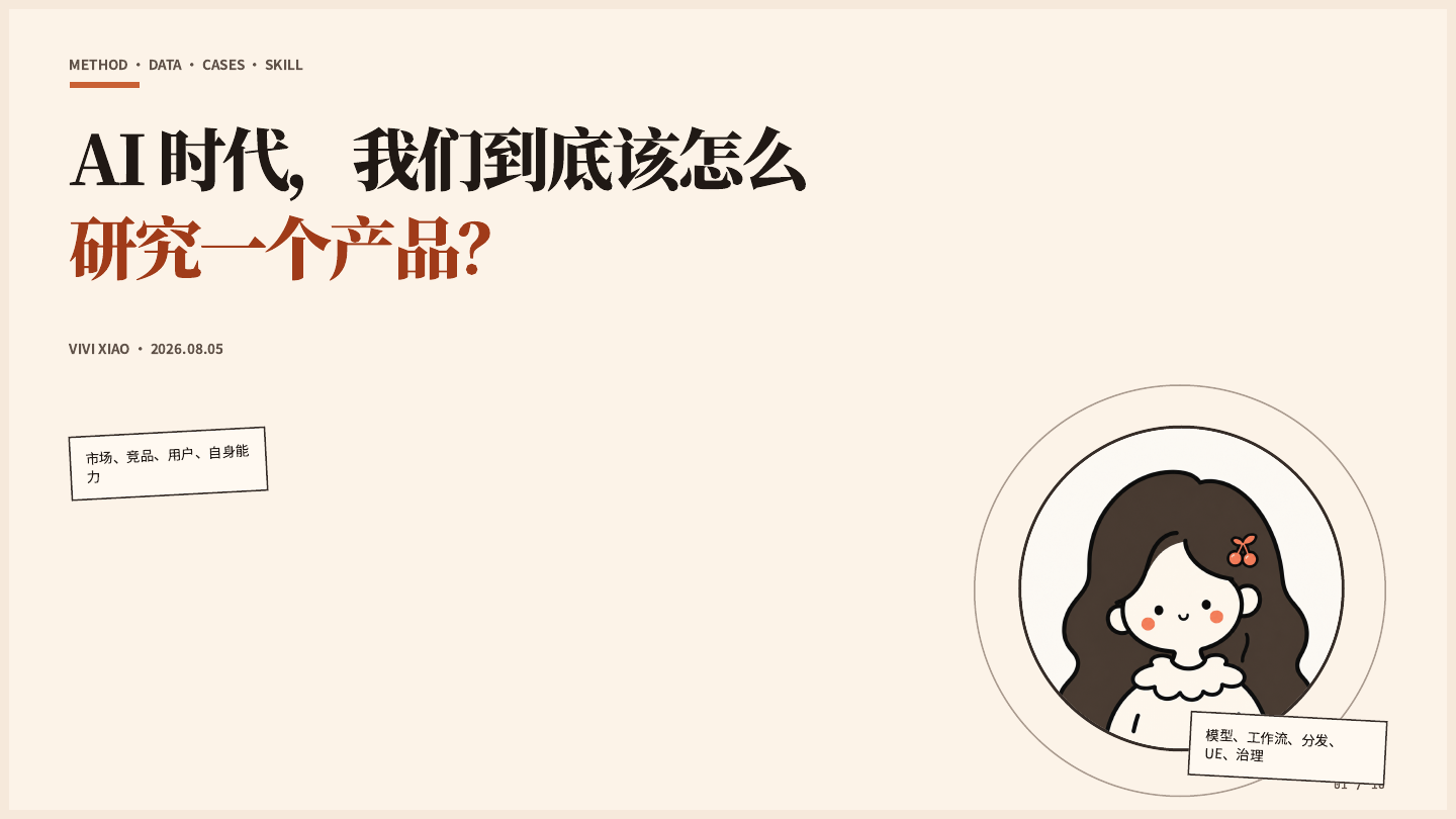 Vivi AI 产品研究方法论介绍
