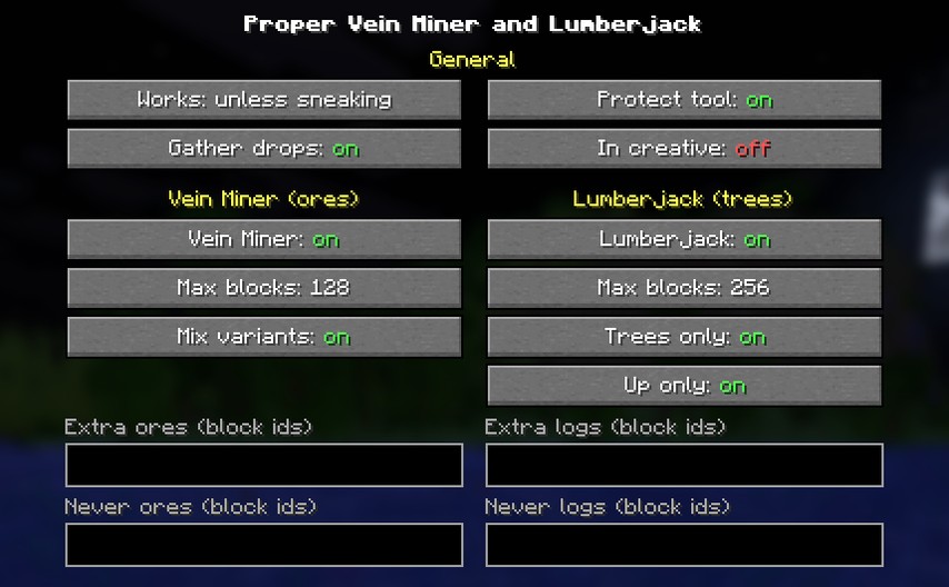 Every setting in one screen
