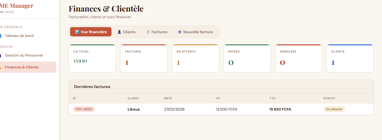 PMEManager — finances