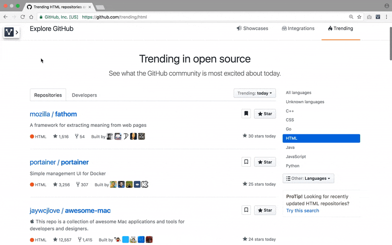 Everything you save is accessible from github