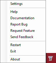 System Tray options