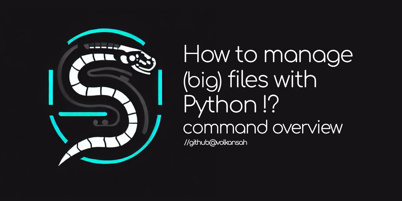 Python comman overview for big files