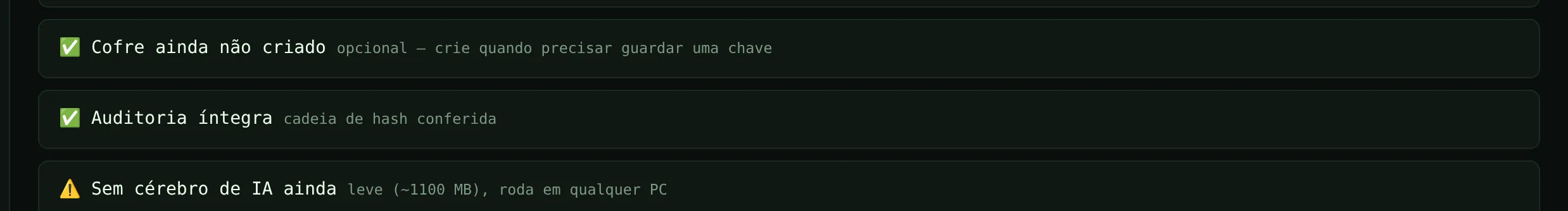 Fila de aprovações: cada pedido chega com risco, alvo, motivo e prazo — APROVAR ou NEGAR com token de uso único