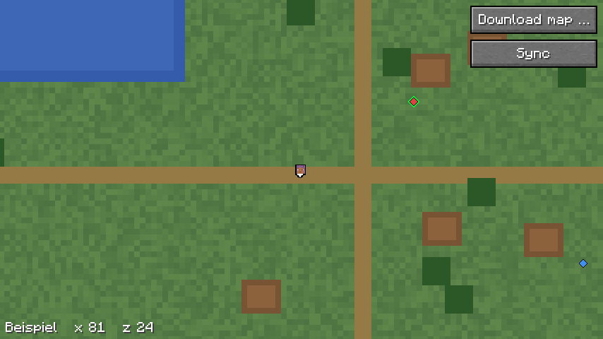 The full-screen map of the mod