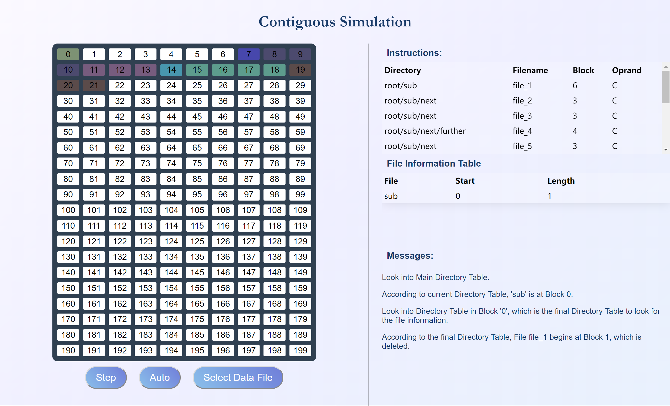 Simulation Page