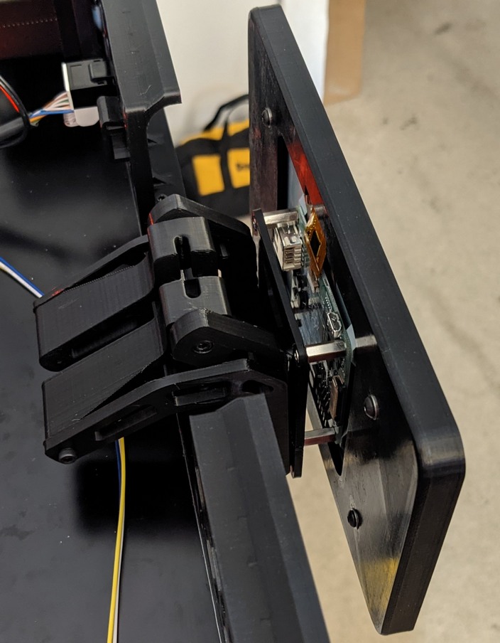 Vertical Raspberry Pi Mount Digikey Raspberry Pi 7inch Display Mount by revnull