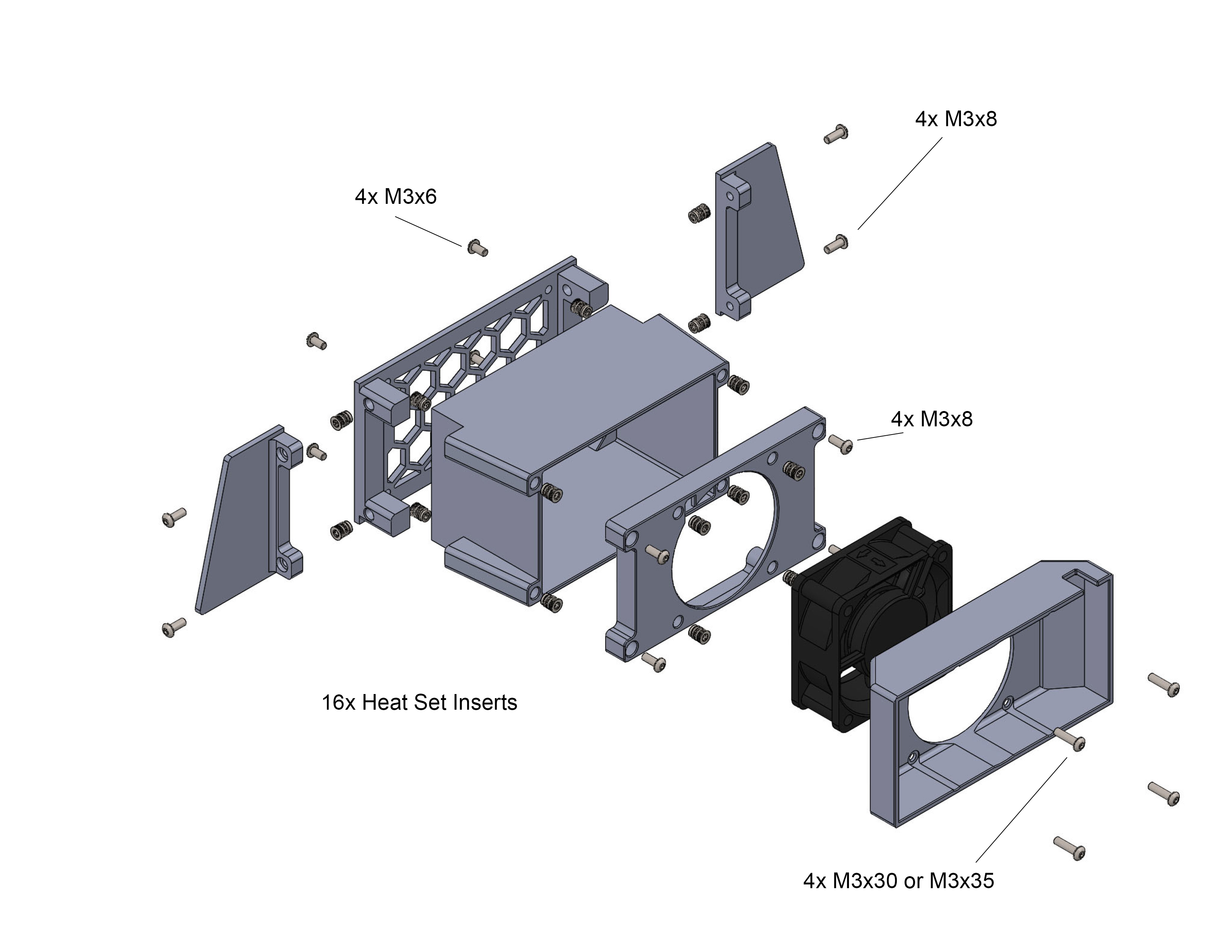 Voron Mods Tophat Exhaust Filter V0 by DaGrooch13