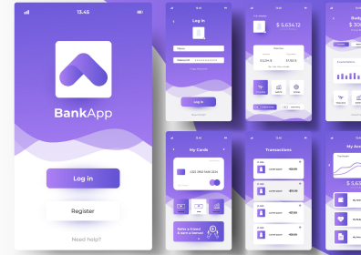 banking-app-interface -concept