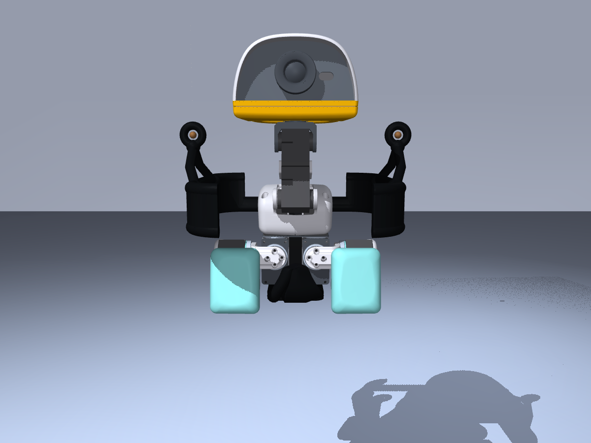 Retained swing seat, front view