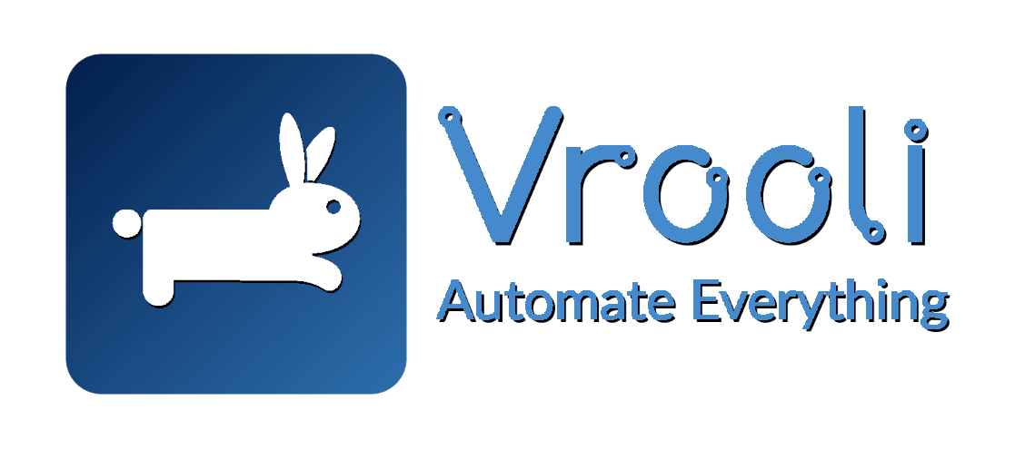 Vrooli logo with motto