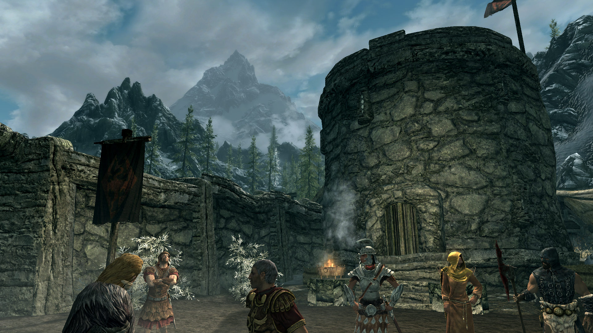 Helgen - General Tullius condemning Ulfric Stormcloak