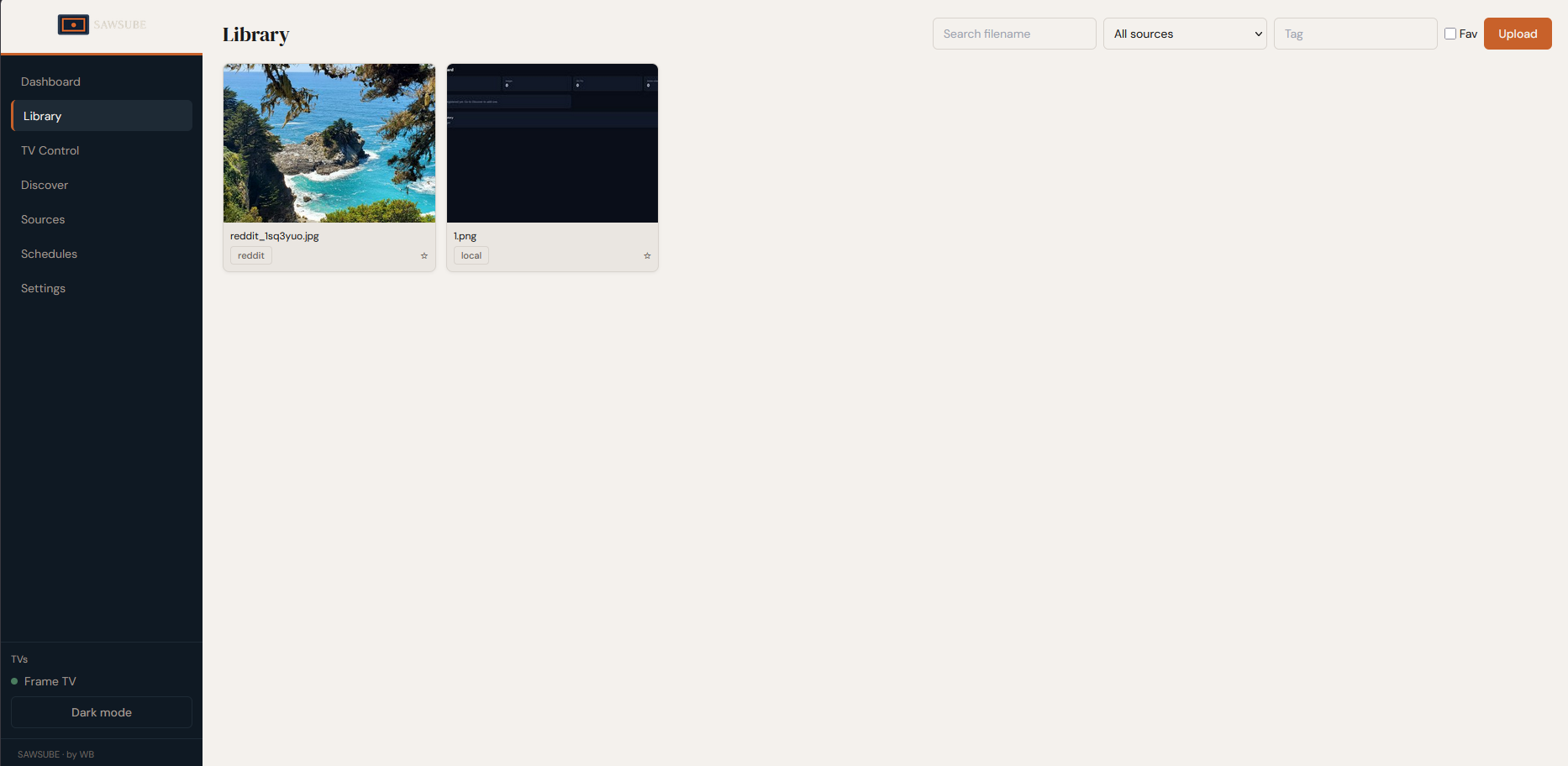 Library — light mode