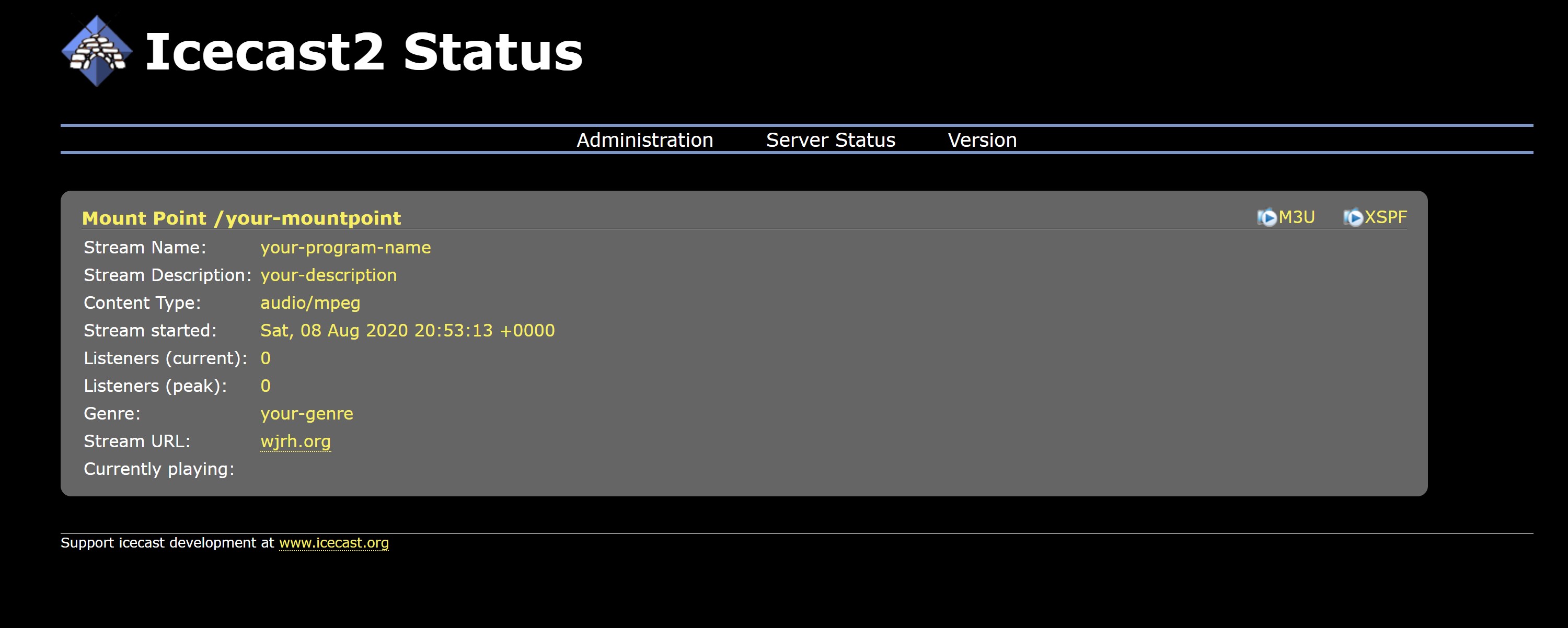 icecast-status-example