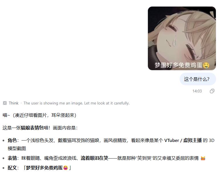 图片消息与模型回复
