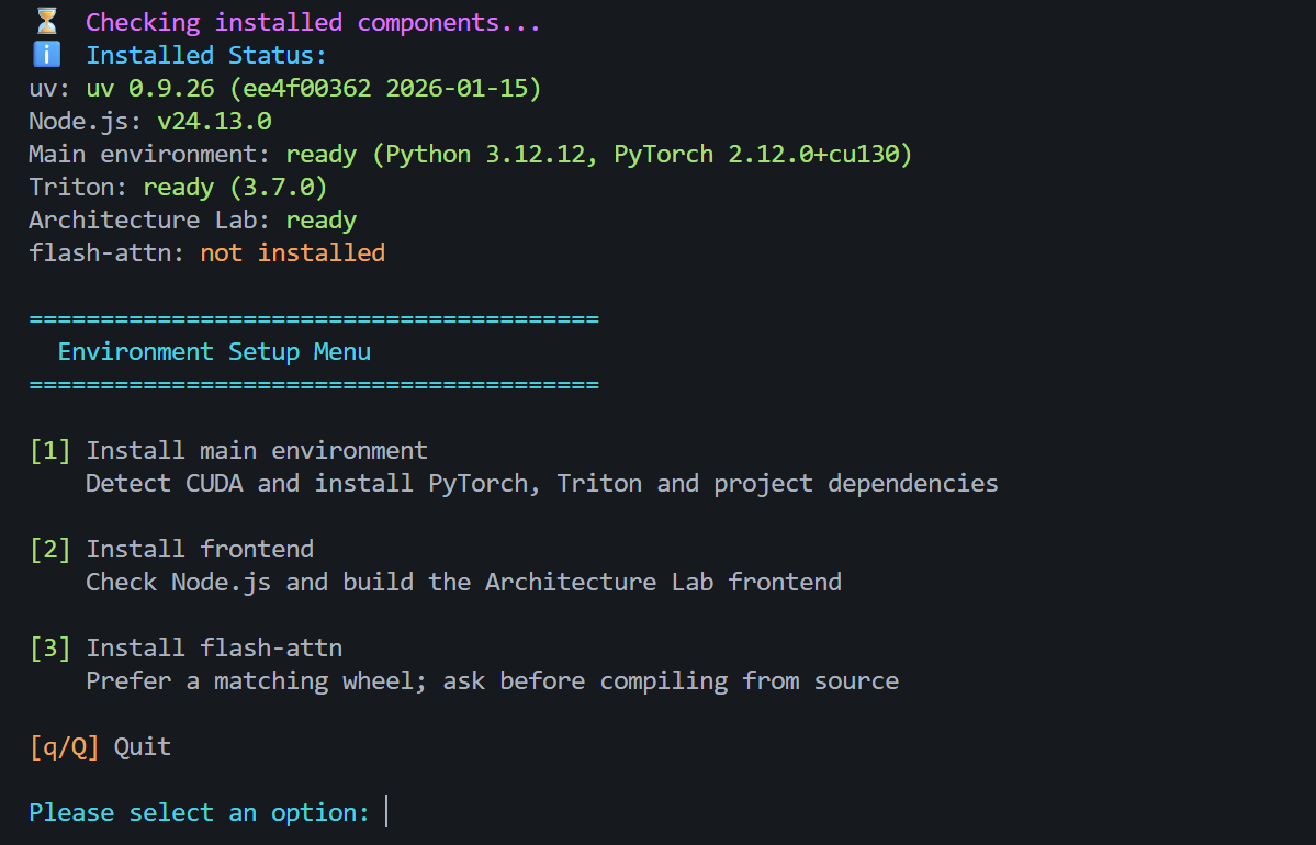 setup script