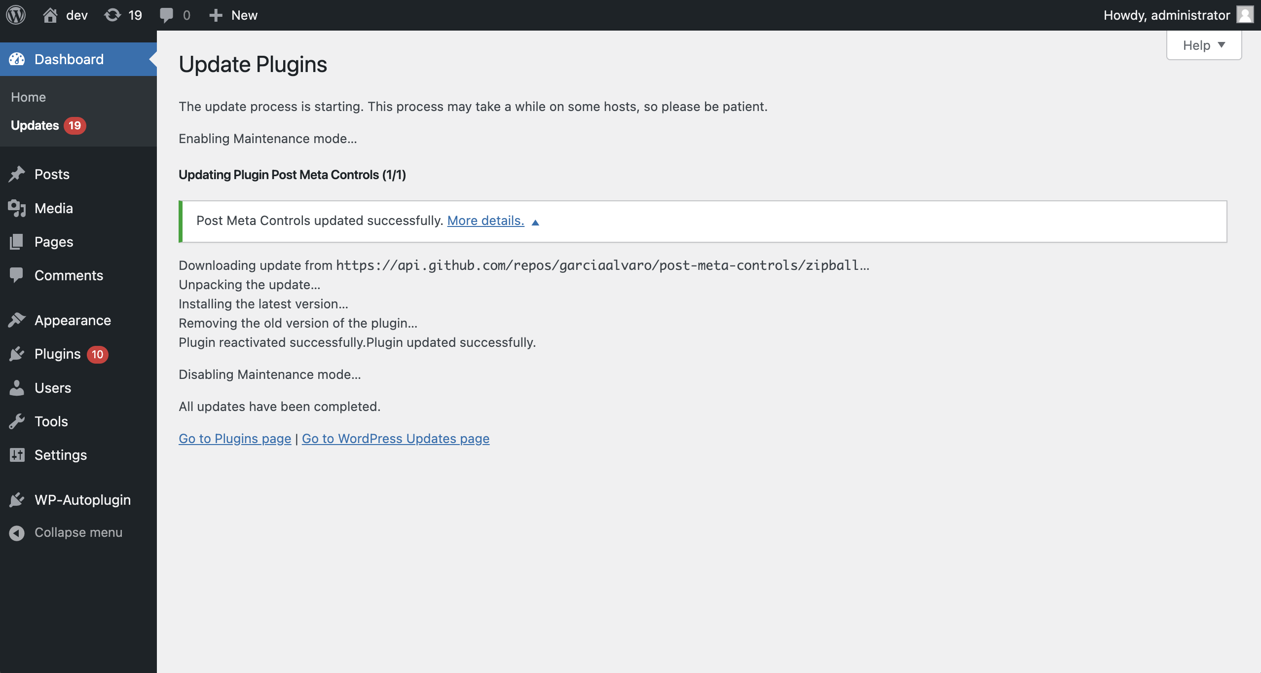 Update Processing via GitHub API