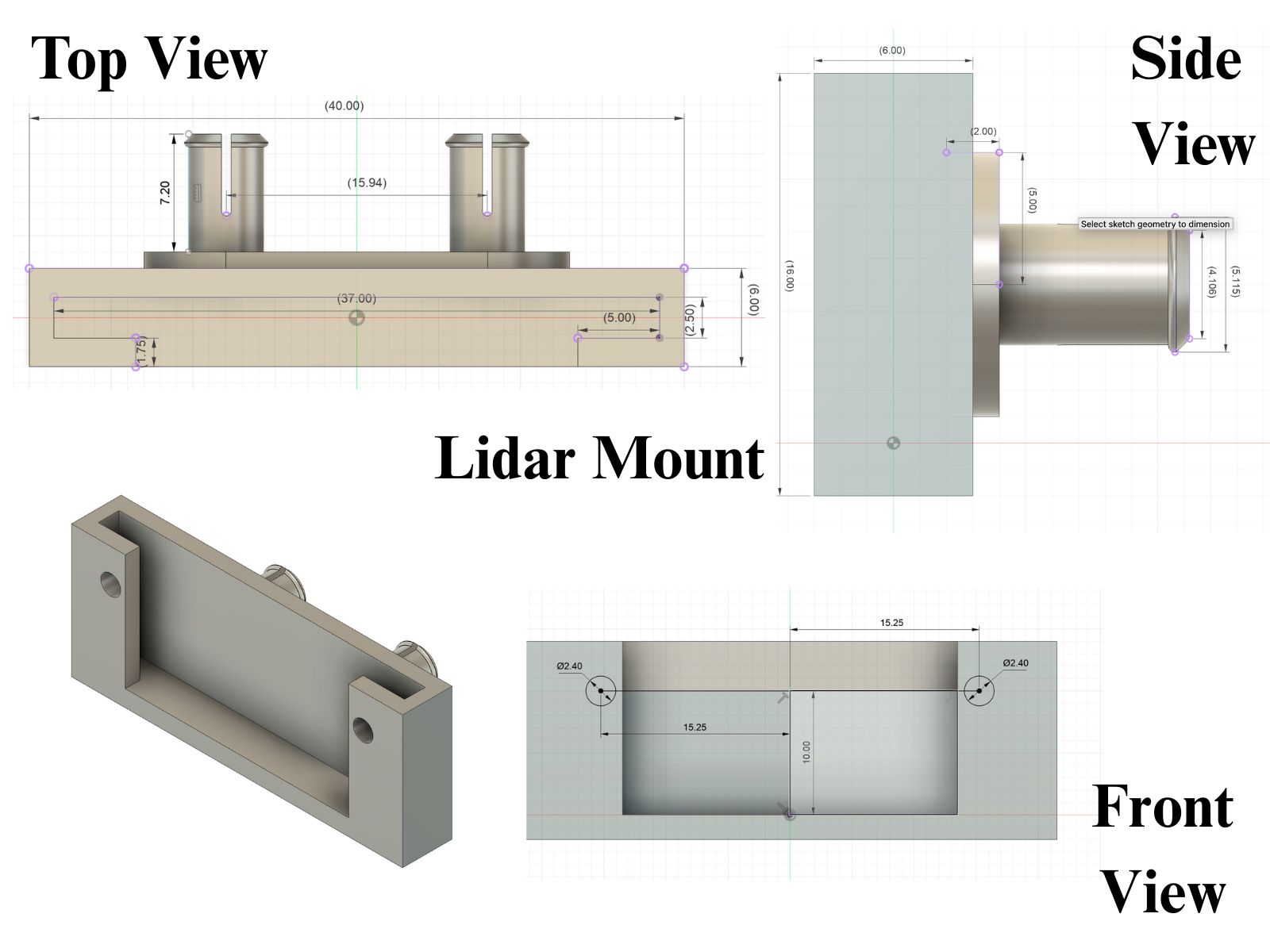 TF Luna LiDAR