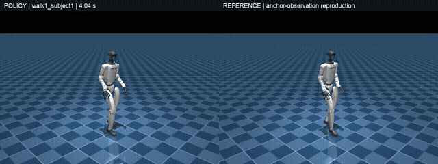 Simulation · G1 walking on Apple M5