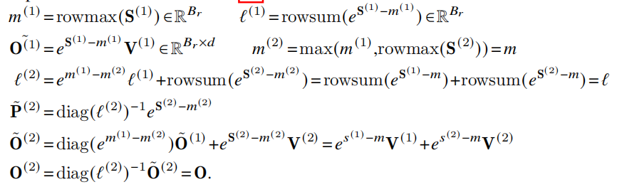 FlashAttention计算流程(只有两个blocks)