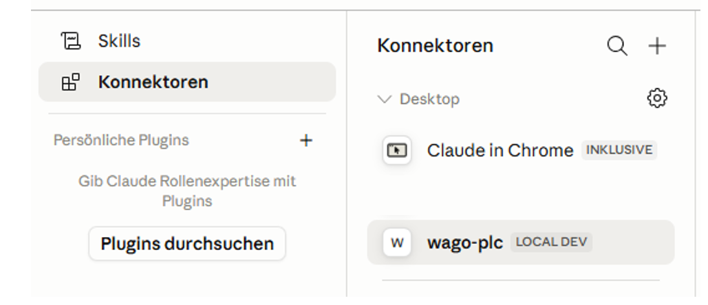 wago-plc connected in Claude Desktop