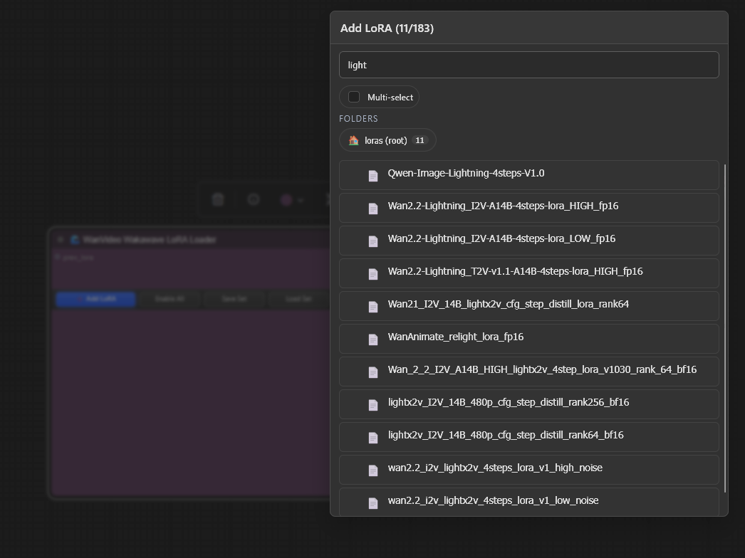 Add LoRA Interface