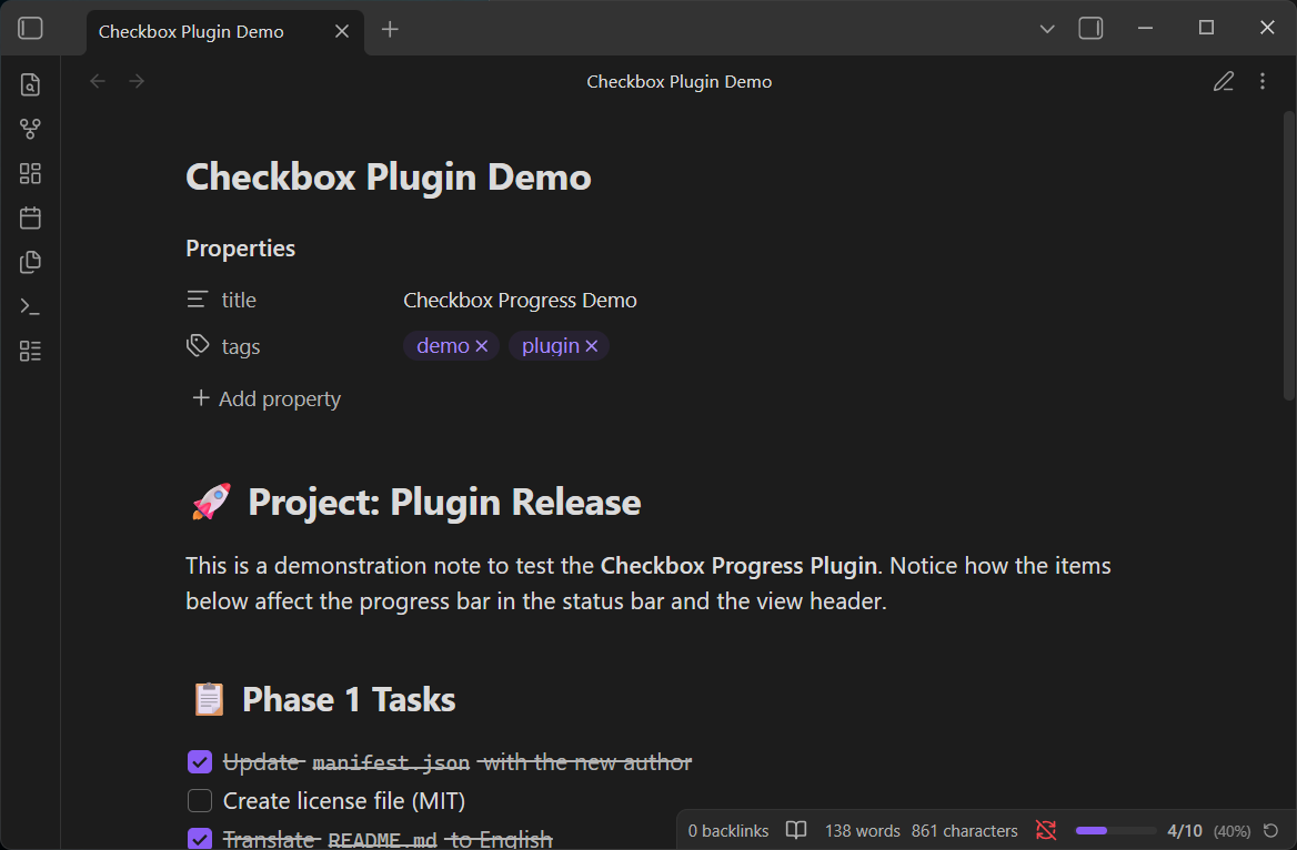 Status Bar and View Header