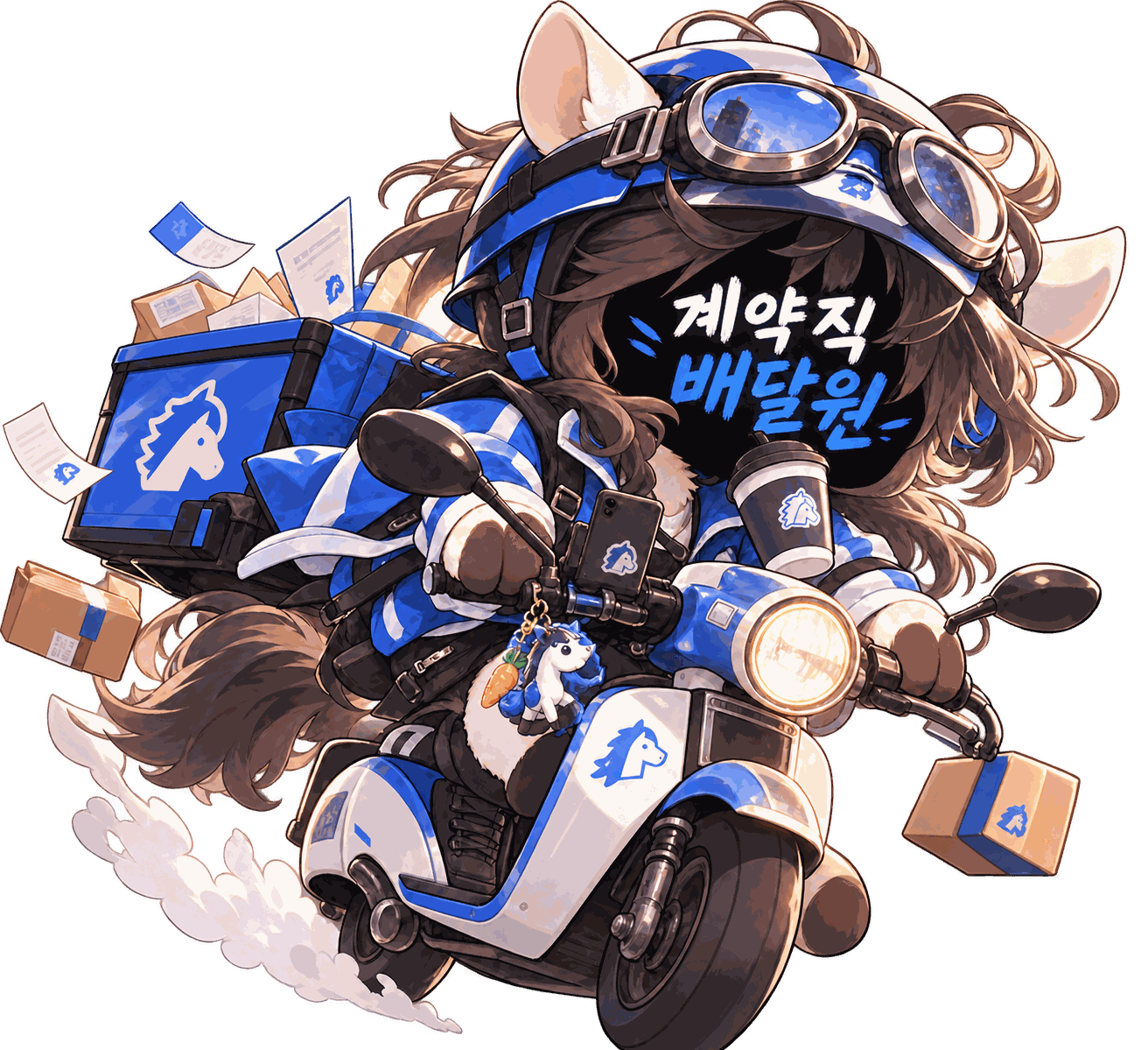 계약직 배달원