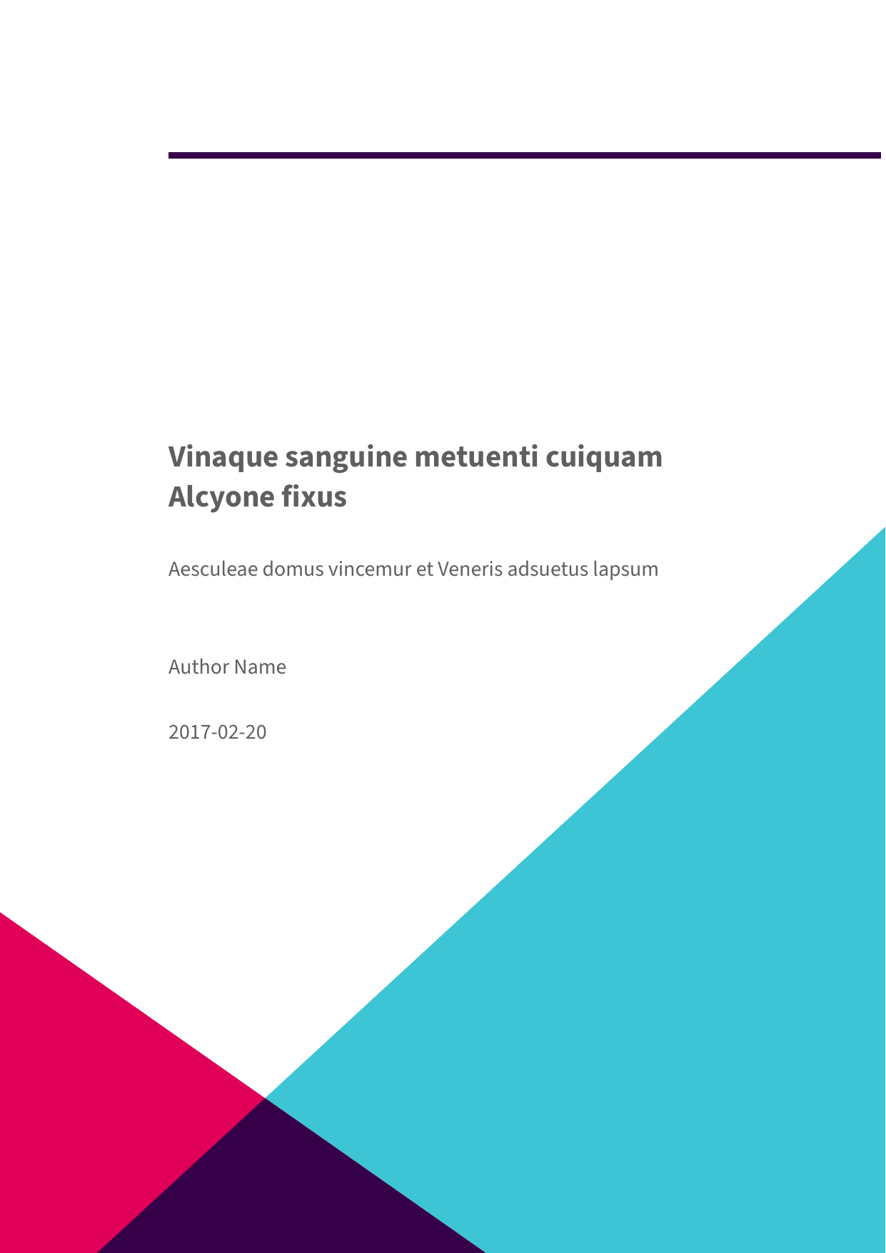 A background image on the title page