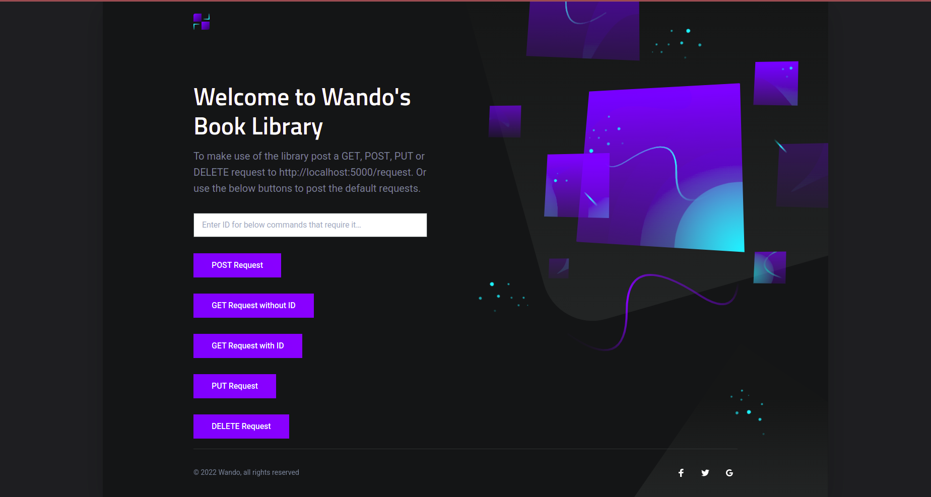 Landing Page Screenshot